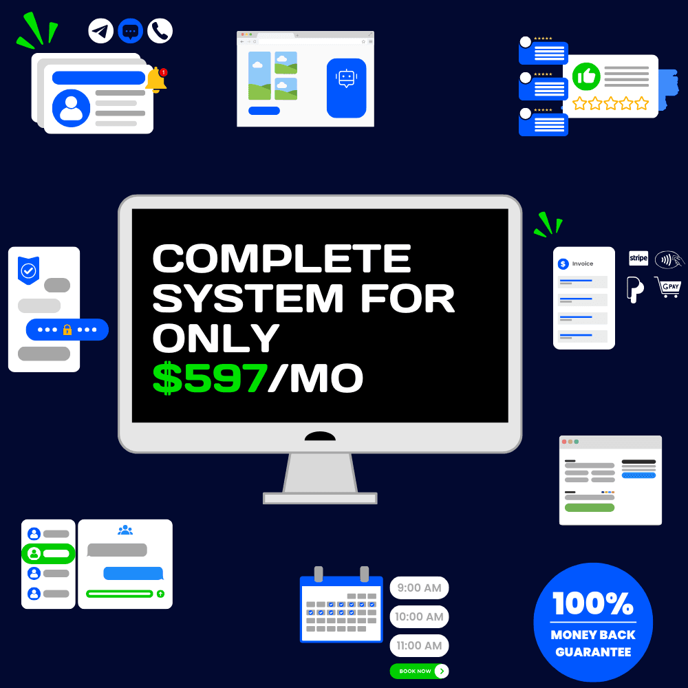 vector images showing social patter services.